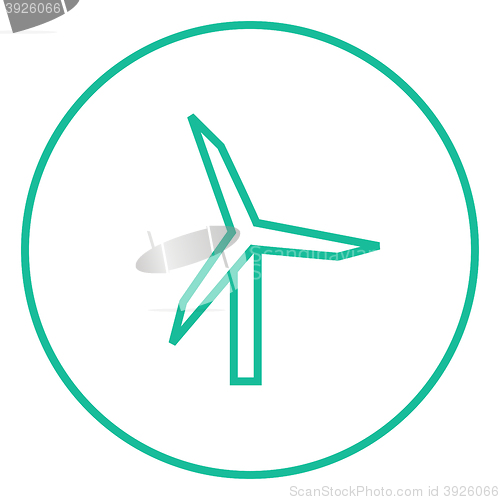 Image of Windmill line icon.