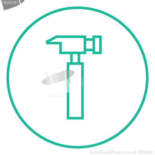 Image of Hammer line icon.