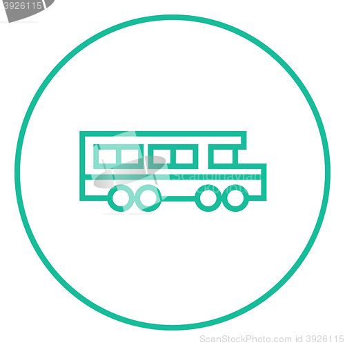 Image of School bus line icon.