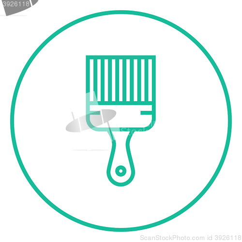 Image of Paintbrush line icon.