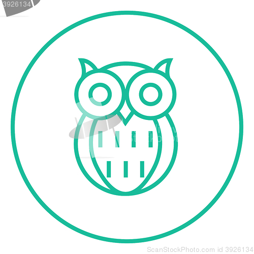 Image of Owl line icon.