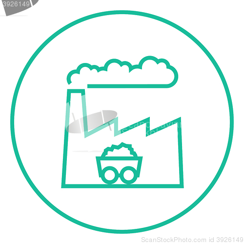 Image of Factory line icon.