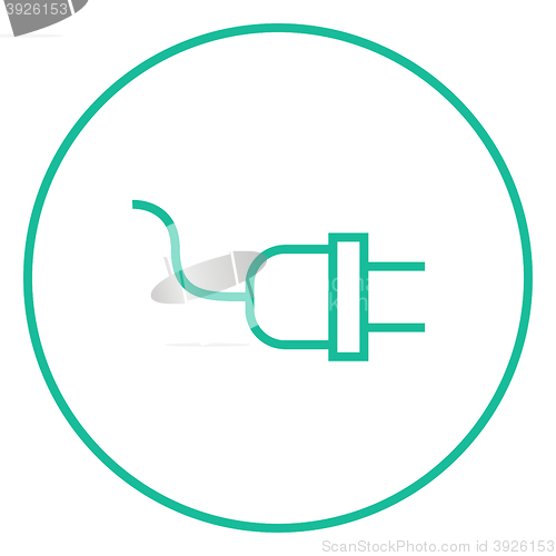 Image of Plug line icon.