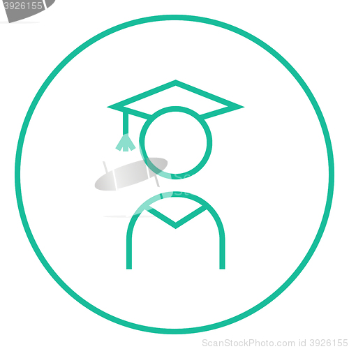 Image of Graduate line icon.