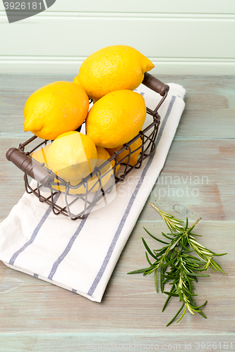Image of Lemons on table top