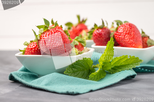 Image of Appetizing strawberry in the bowl