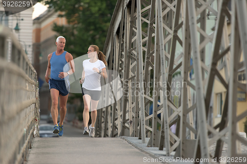 Image of couple jogging