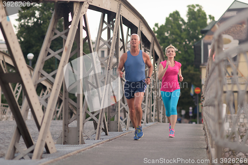 Image of couple jogging