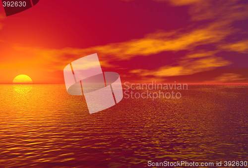 Image of Sunset. Background