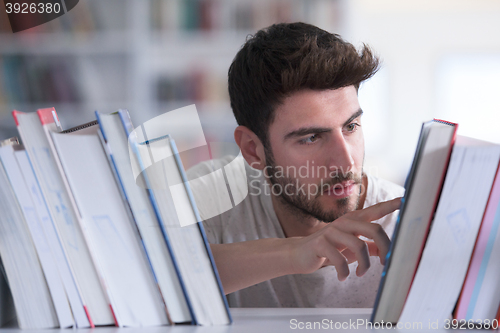 Image of student study  in school library