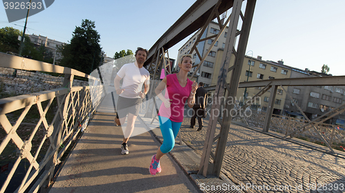 Image of couple jogging