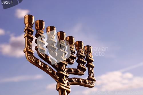 Image of Menorah, close-up