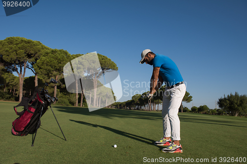 Image of golf player hitting shot