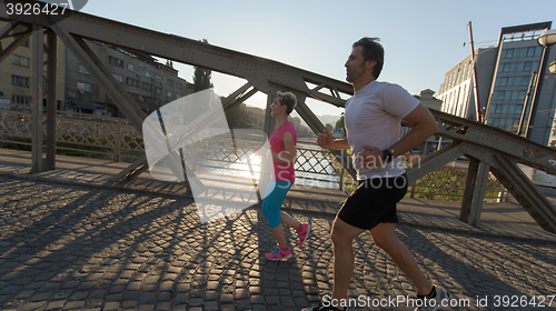 Image of couple jogging