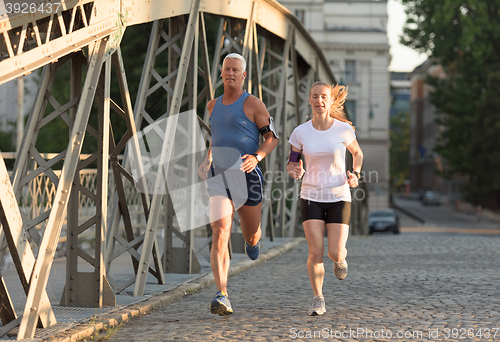 Image of couple jogging