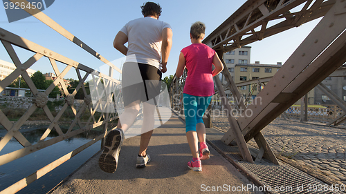 Image of couple jogging