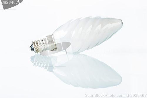 Image of Light bulb isolated on white,  Realistic photo image