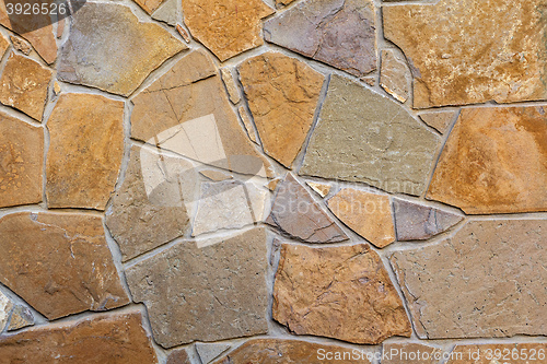 Image of colored stone cladding