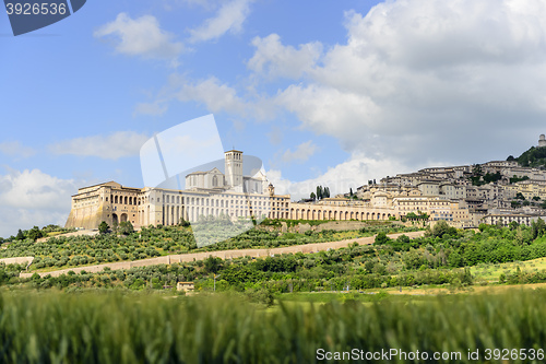 Image of Cityscape Assisi basilica and monastery 