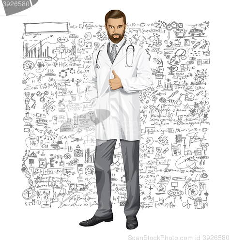 Image of Vector Doctor With Stethoscope