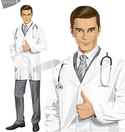 Image of Vector Doctor With Stethoscope