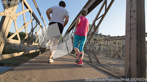 Image of couple jogging