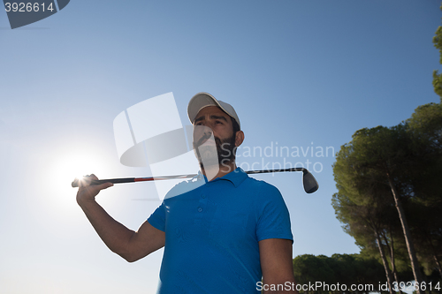 Image of golf player portrait