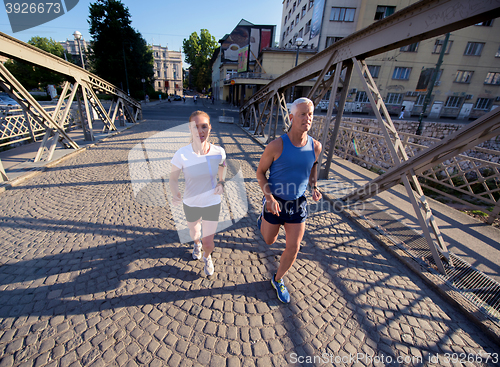 Image of couple jogging