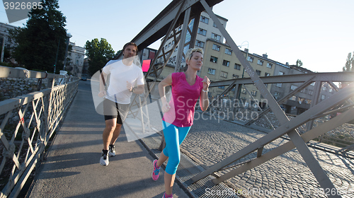 Image of couple jogging