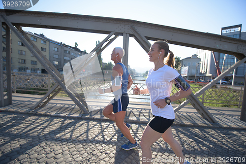 Image of couple jogging