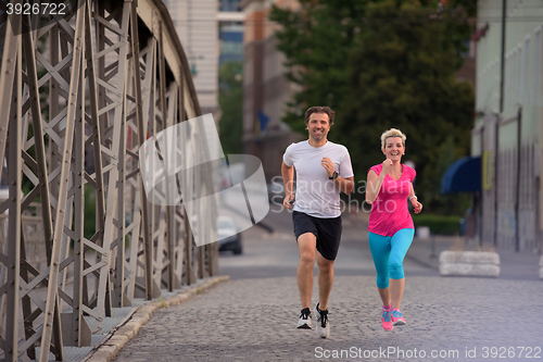 Image of couple jogging