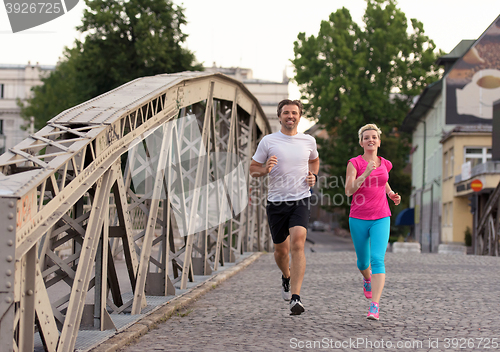 Image of couple jogging