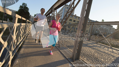 Image of couple jogging