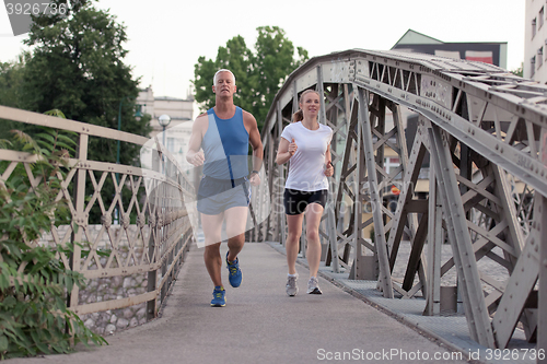 Image of couple jogging