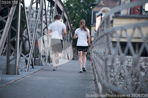 Image of couple jogging