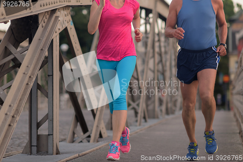 Image of couple jogging