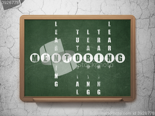 Image of Education concept: Mentoring in Crossword Puzzle