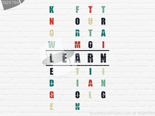 Image of Studying concept: Learn in Crossword Puzzle