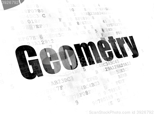 Image of Studying concept: Geometry on Digital background