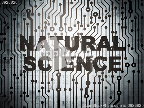 Image of Science concept: circuit board with Natural Science