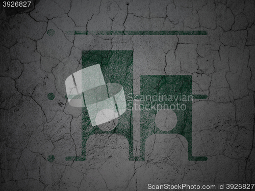 Image of Political concept: Election on grunge wall background