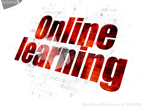 Image of Learning concept: Online Learning on Digital background