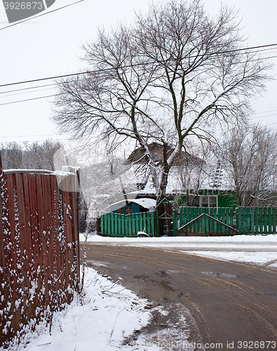 Image of Village winter landscape