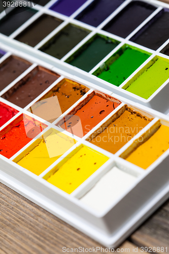 Image of new watercolor paint-box