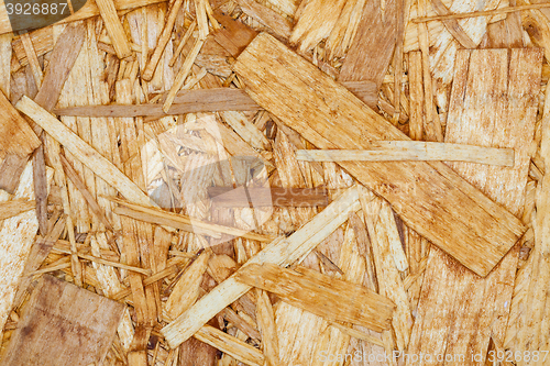 Image of chipboard. Pressed chips