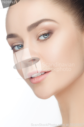 Image of Beautiful Girl face. Perfect skin