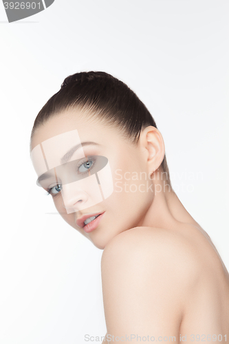 Image of Beautiful Girl face. Perfect skin