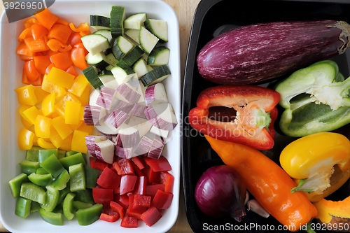 Image of Colored vegetables.