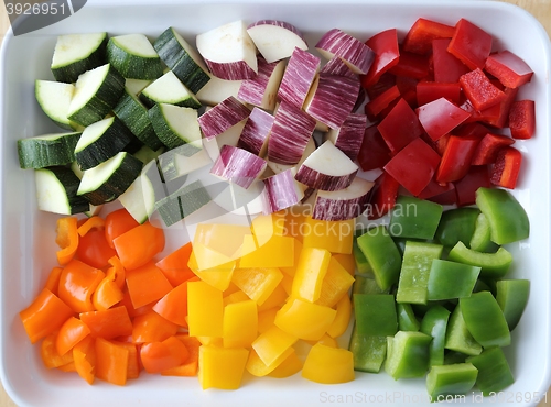 Image of Colored vegetables.