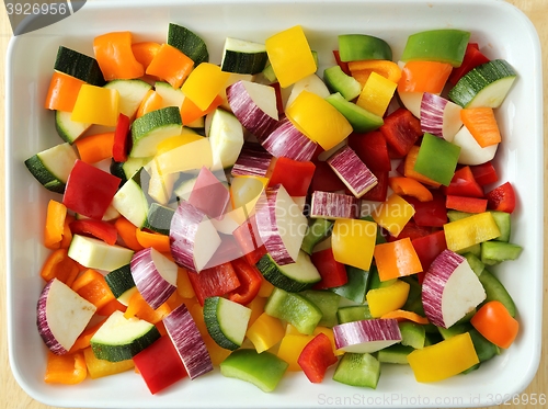 Image of Colored vegetables.